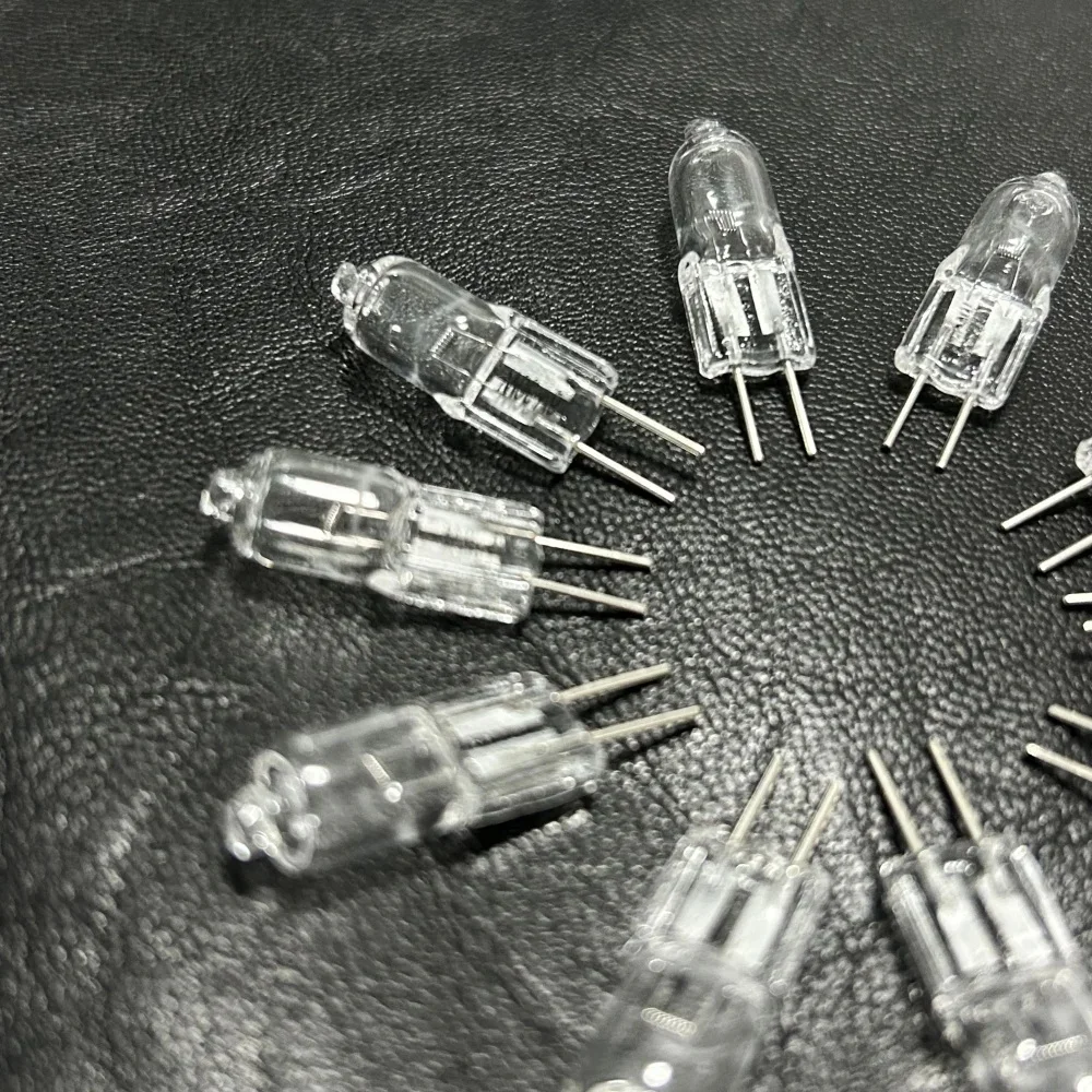 10 pièces 2 pièces 6V G4 lampe halogène ampoule perles 5W 10W 15W 20W 25W 30W accessoire de Microscope