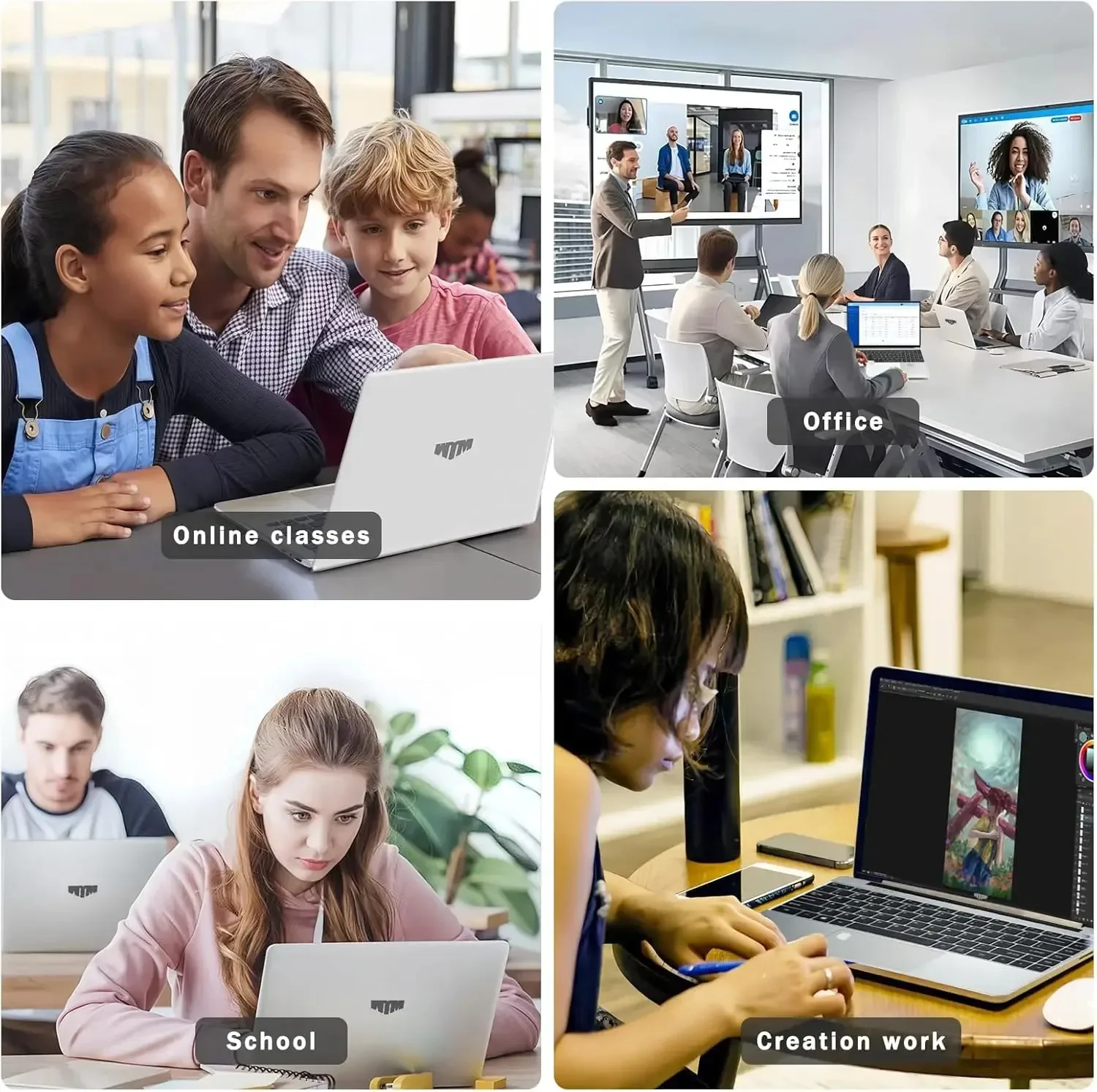 Xiaman 2026 NEW Intel 17.3" Laptop Computer intel Pentium 6500Y Notebook Computer 16GB RAM 1TB 2TB SSD 1920*1080P Windows 11 Fingerprint Office Laptops Notebook Computer PC