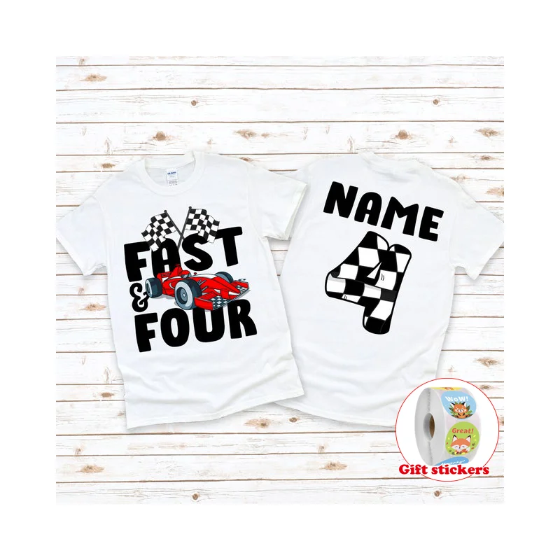 Two Fast Birthday T-Shirt | Second Birthday Shirt Kids 2nd Birthday T-Shirt | Racecar Birthday T Shirt | Birthday Boy Shirt