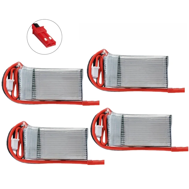 Akumulator Lipo 7,4 V 1000 mAh do aktualizacji Mjxrc X600 2s 1000 mAh 25c 782642 Bateria Lipo do zdalnego sterowania zabawkami 7,4 V Bateria z JST — 2