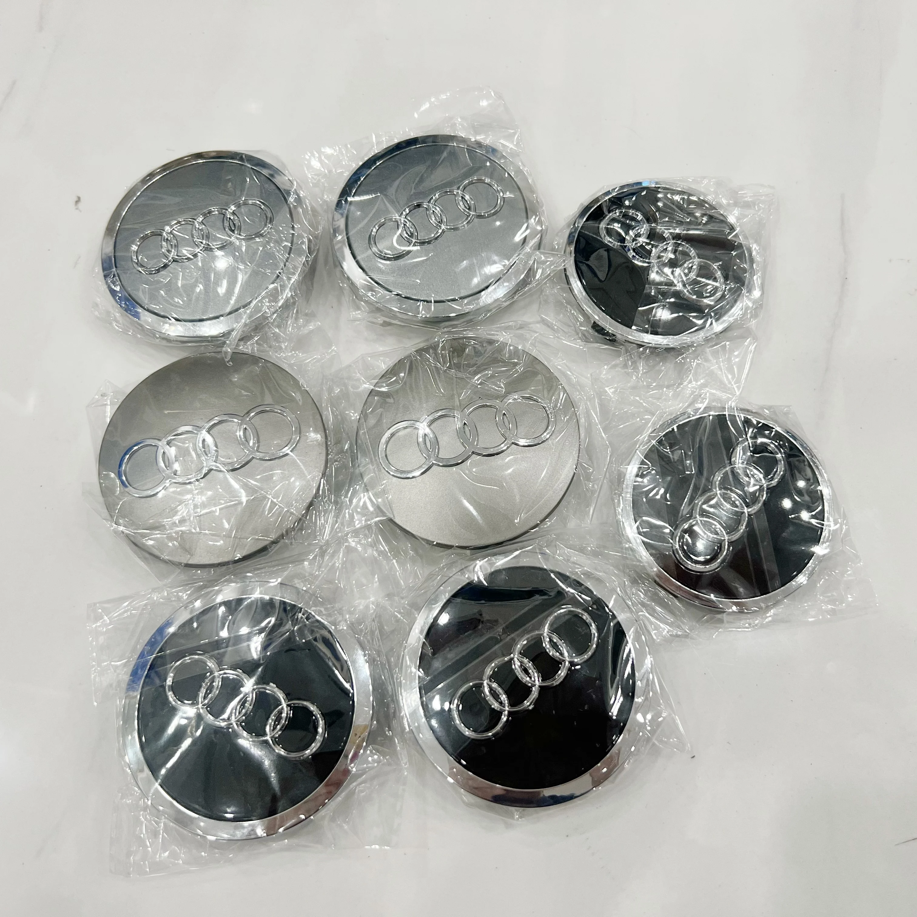 

4PCS-60mm 61mm 68mm 69mm For A3 A4 A5 A6 A7 A8 S4 S6 TT Car Styling Wheel Center Cap Hub Covers Badge 4B0601170 Accessories