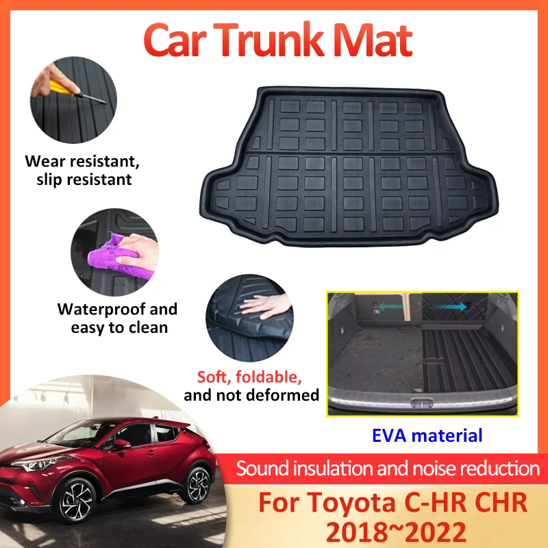 

For Toyota C-HR CHR AX10 AX50 2018 2019 2020 2021 2022 Rear Trunk Protector Pad Rear Boot Cargo Liner Covers Auto Accessories