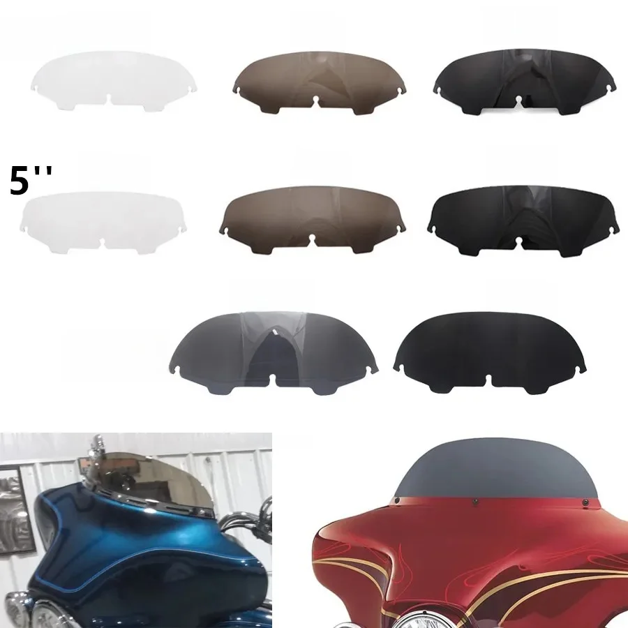 Motocykl 4.5 ''5" 6.5 "szyba przednia szyba szyba przednia dla Harley electria przemieszczanie się po ulicy motor turystyczny 1996-2013 — 2