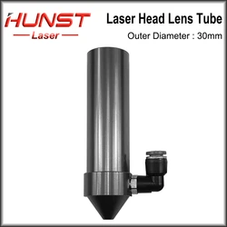 HUNST CO2 Laser Head Lens Tube & Air Nozzle Outer Diameter 30mm for Lens Dia.25 FL 50.8/63.5mm for CO2 Laser Cutting Machine