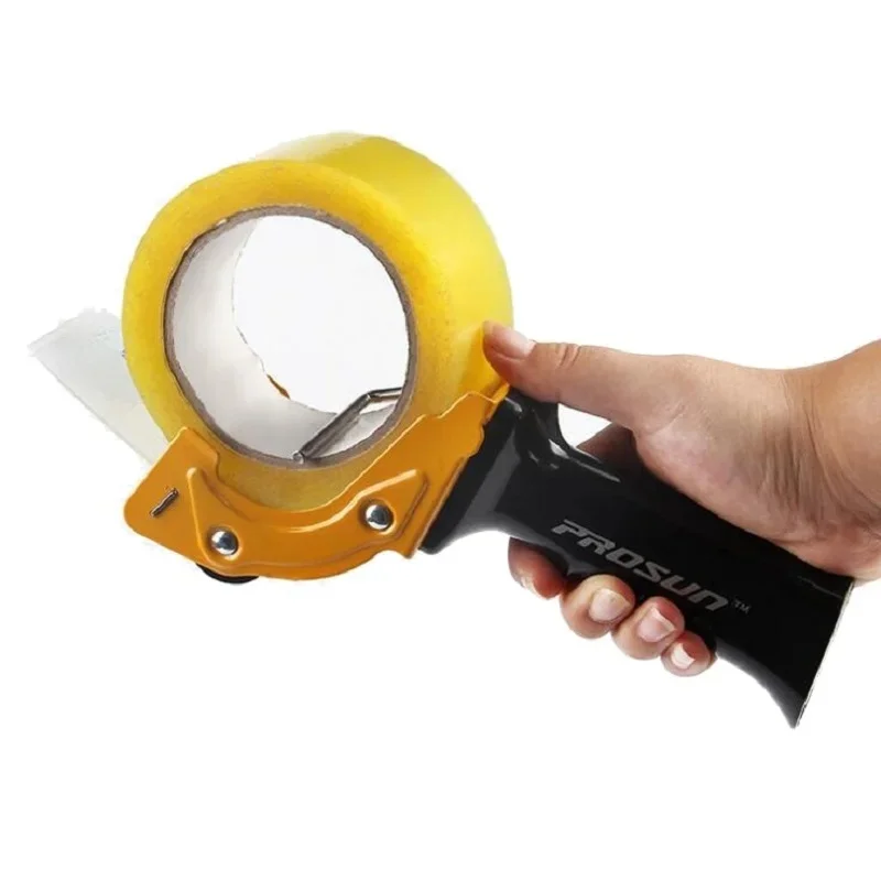 80mm Heavy Duty Tape Gun dozownik 3 Cal duże opakowanie uszczelnianie opakowań Cutter do użytku biurowego, pracownicy magazynu; Losowy kolor — zdjęcie 2