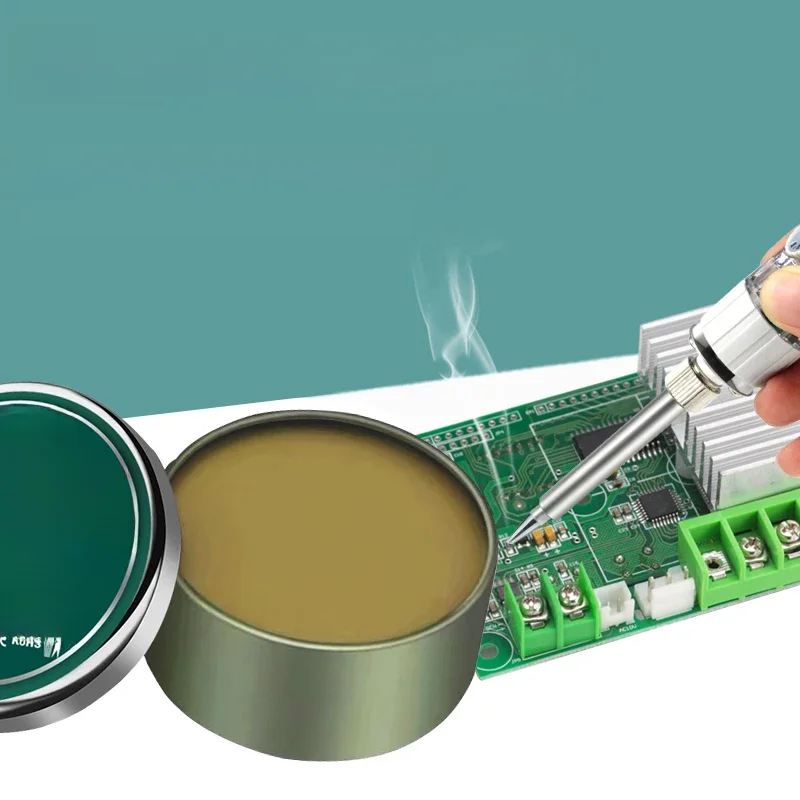 10g/15g/30g/100g pasta lutownicza topnik kalafonia pasta topnik lutowniczy do elektroniki SMD PCB LED drut spawalniczy naprawa lutownicza — zdjęcie 2