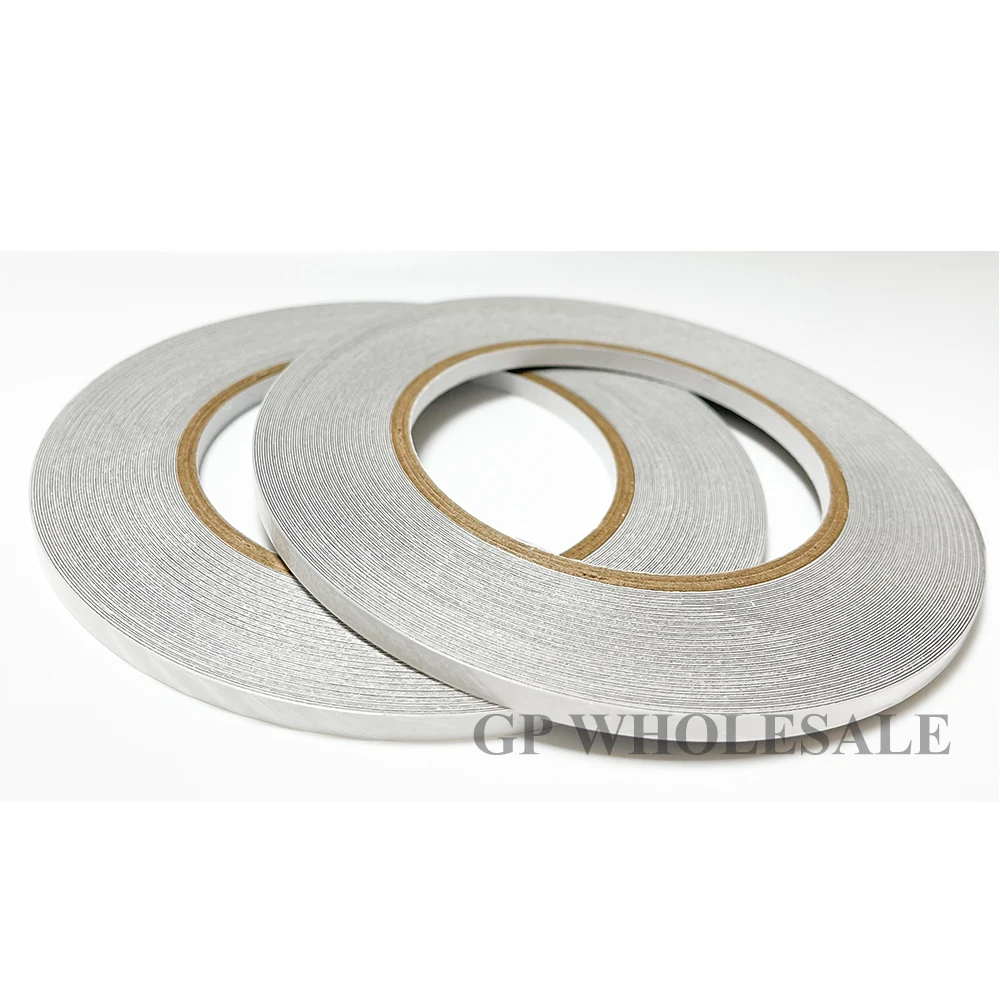 2 Roll 5mmx20M Double Sided Conductive Fabric Cloth Tape EMI Shielding Anti-Static Adhesive For Laptop Phone PCB Cable Repairing