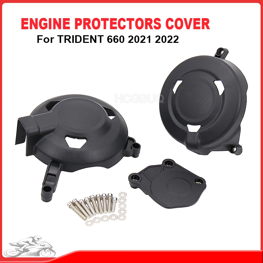 

Motorcycles Engine cover Protection Case Fit For Trident 660 2021 Engine CoversProtectors