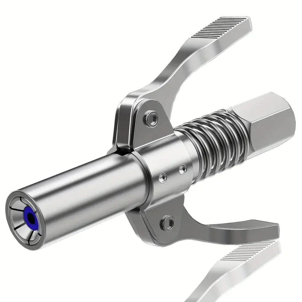 Złącze smarownicy 10000PSI Pompa olejowa NPTI/8, Szybkozłączka z podwójnym uchwytem Wtryskiwacz dyszy smaru, Szybkozłączka do końcówki smaru, Akcesoria do narzędzi do naprawy samochodów, Narzędzia do smarowania — zdjęcie 2