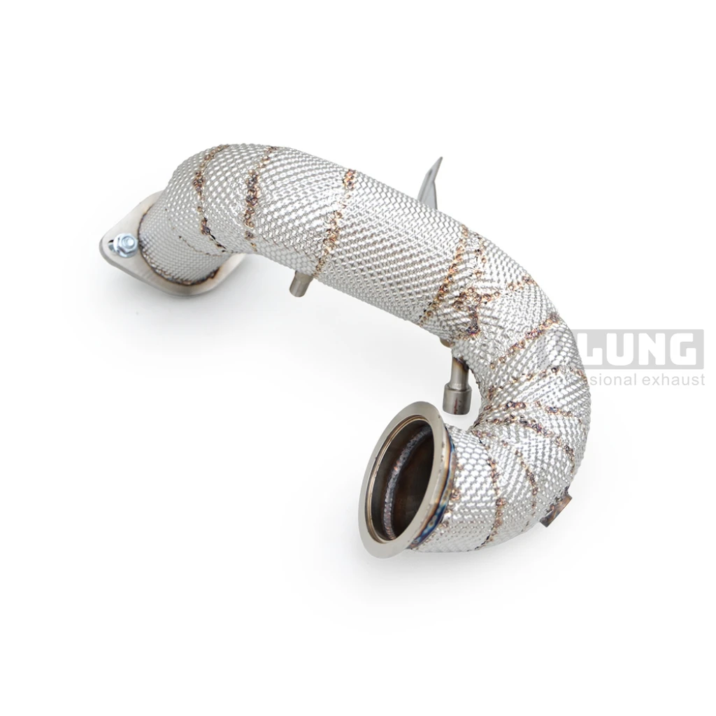 Exhaust downpipe for Mercedes Benz CLA180/CLA200/GLA180/GLA200/GLB180/GLB200 1.3T 2019+with insulated free flowing downspout, hi