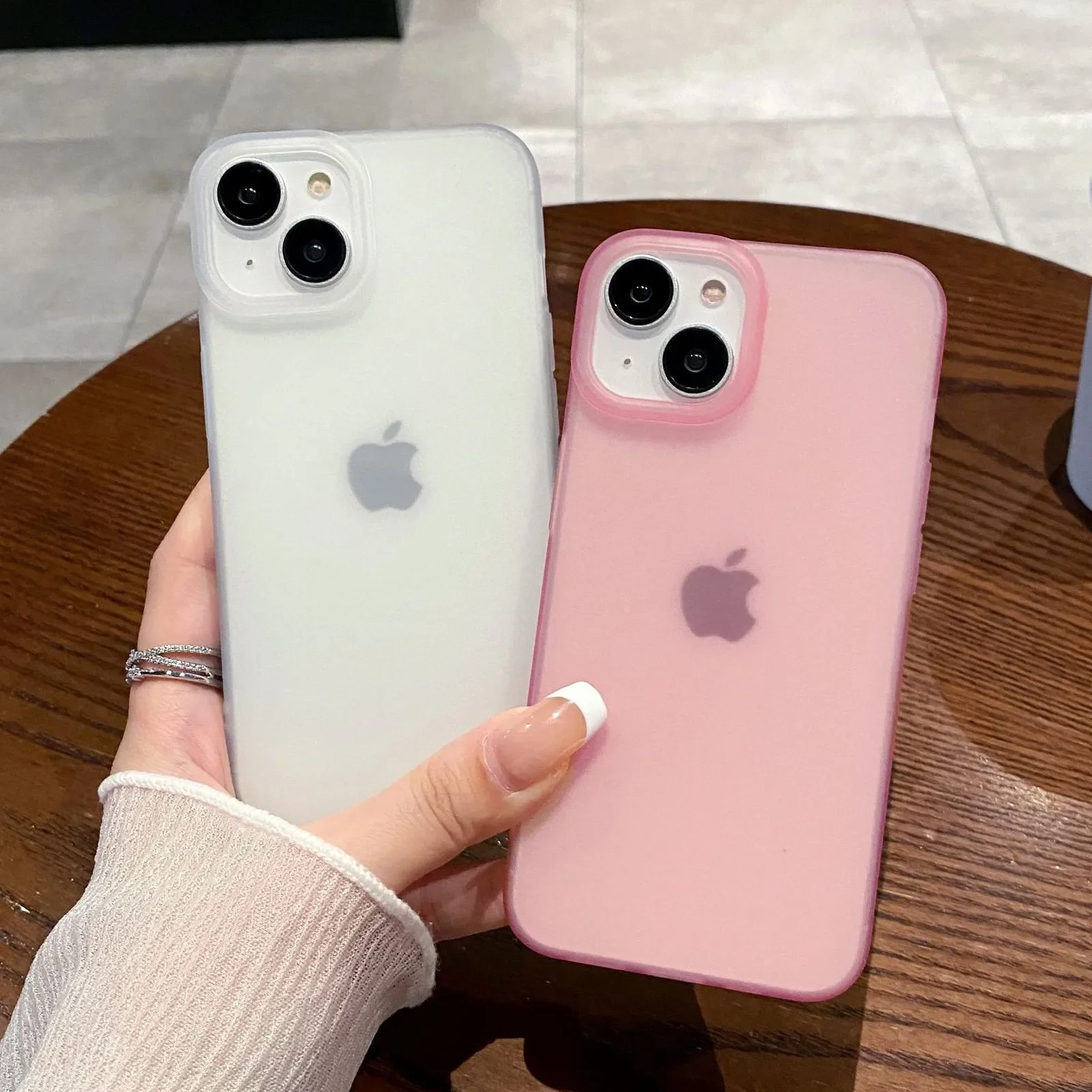 Weiche silikon matte transparente Telefon hülle für iPhone 15 14 13 12 11 pro max x xs max xr 7 8