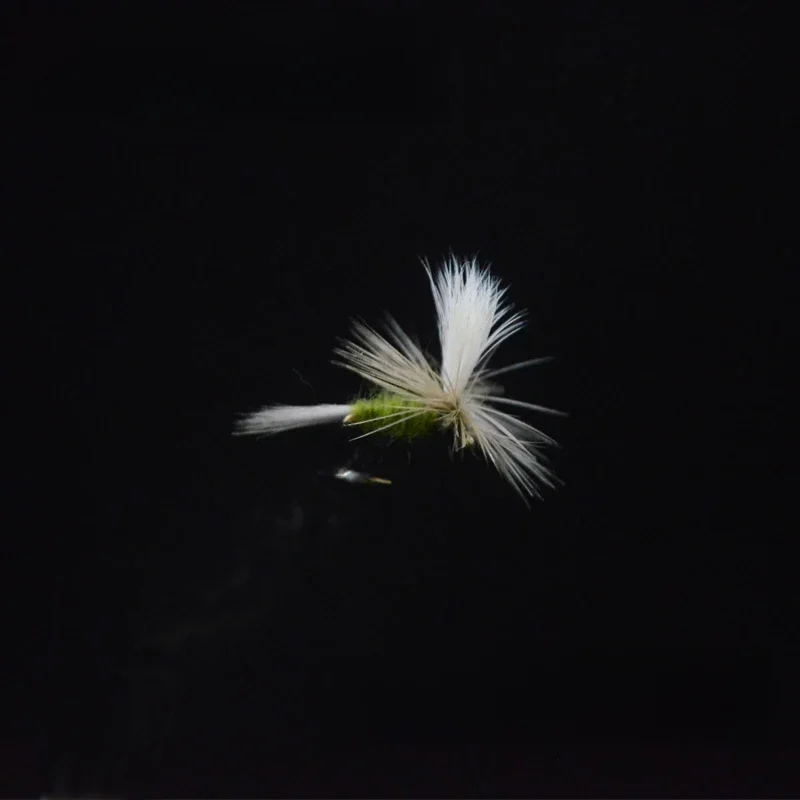 CONTEMPLATOR 6szt/pudełko 14 #   Baetis Parachute oliwkowe suche muchy przynęta symulująca baetises otwory na wodę powierzchniową przynęty muchowe — zdjęcie 2