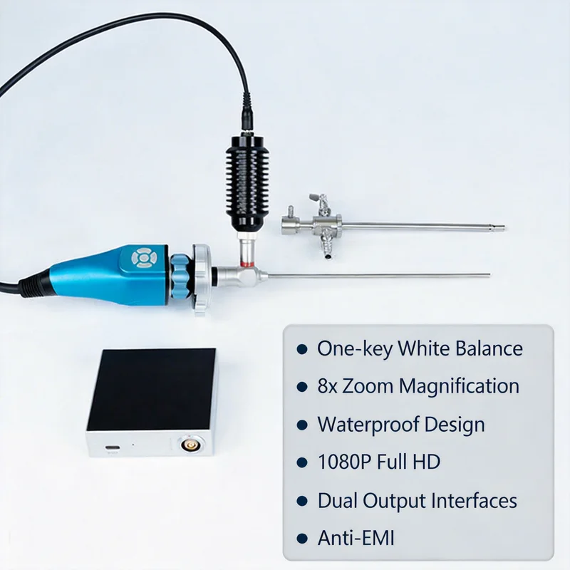 Portable FHD ENT Endoscopy Camera System Rigid Endoscope Camera F22 optical mount for Veterinary Inspection Cystoscopy Use