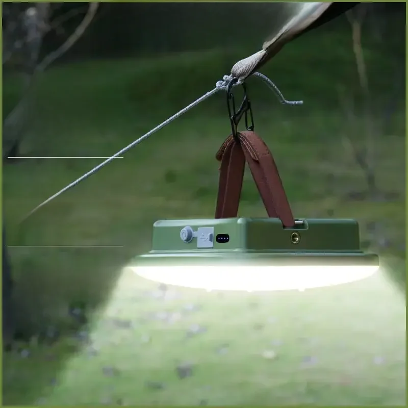 Lampe de camping aste, lampe de tente extérieure, aspiration magnétique, travaux d'entretien de voiture d'urgence, lanterne LED, lampe de poche USB Type-C