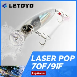 Popper LETOYO LASER POP – Señuelo de superficie para depredadores