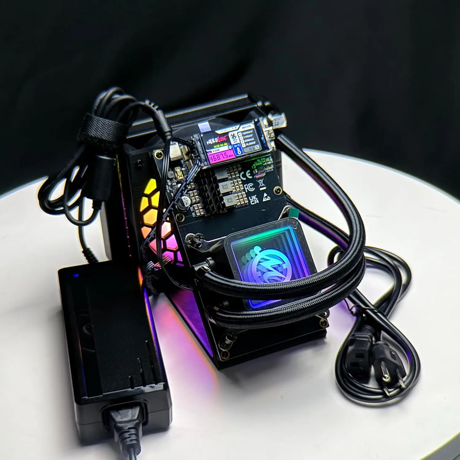 

HF; BUY 4 GET 2 FREE - New Upgraded NerdQaxe++ Hydro 4.8Th Bitcoin Miner, 75W Low Power, 2.4G WiFi