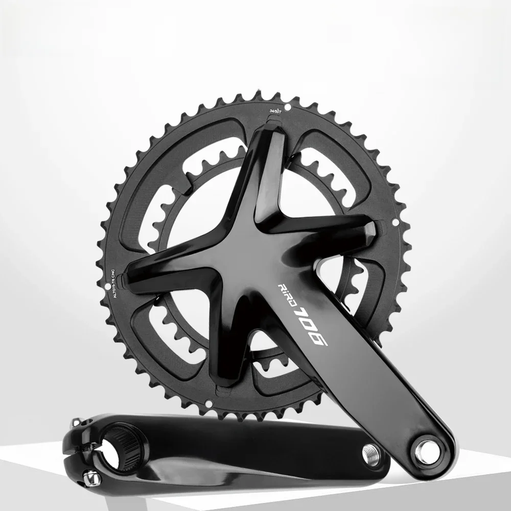 AliExpress riro RIRO 706 Road Bike Intergrated Crankset 170mm 110BCD 53-39T/50-34T Double Chainrings Sprockets