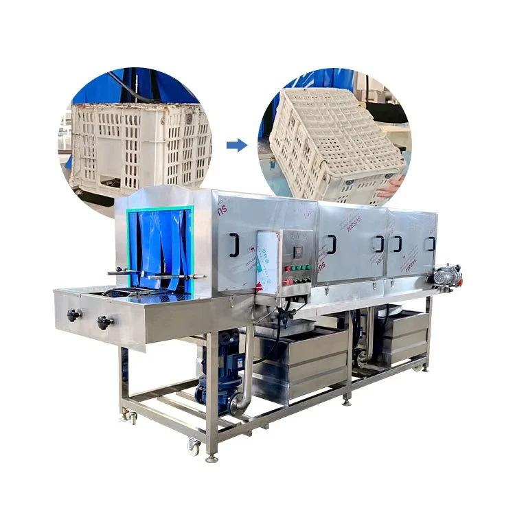 Automatic Basket/Crate Good Wash Machine Box Tunnel Washer Egg Tray Plastic Pallet Clean for Wash Basket Crate Case