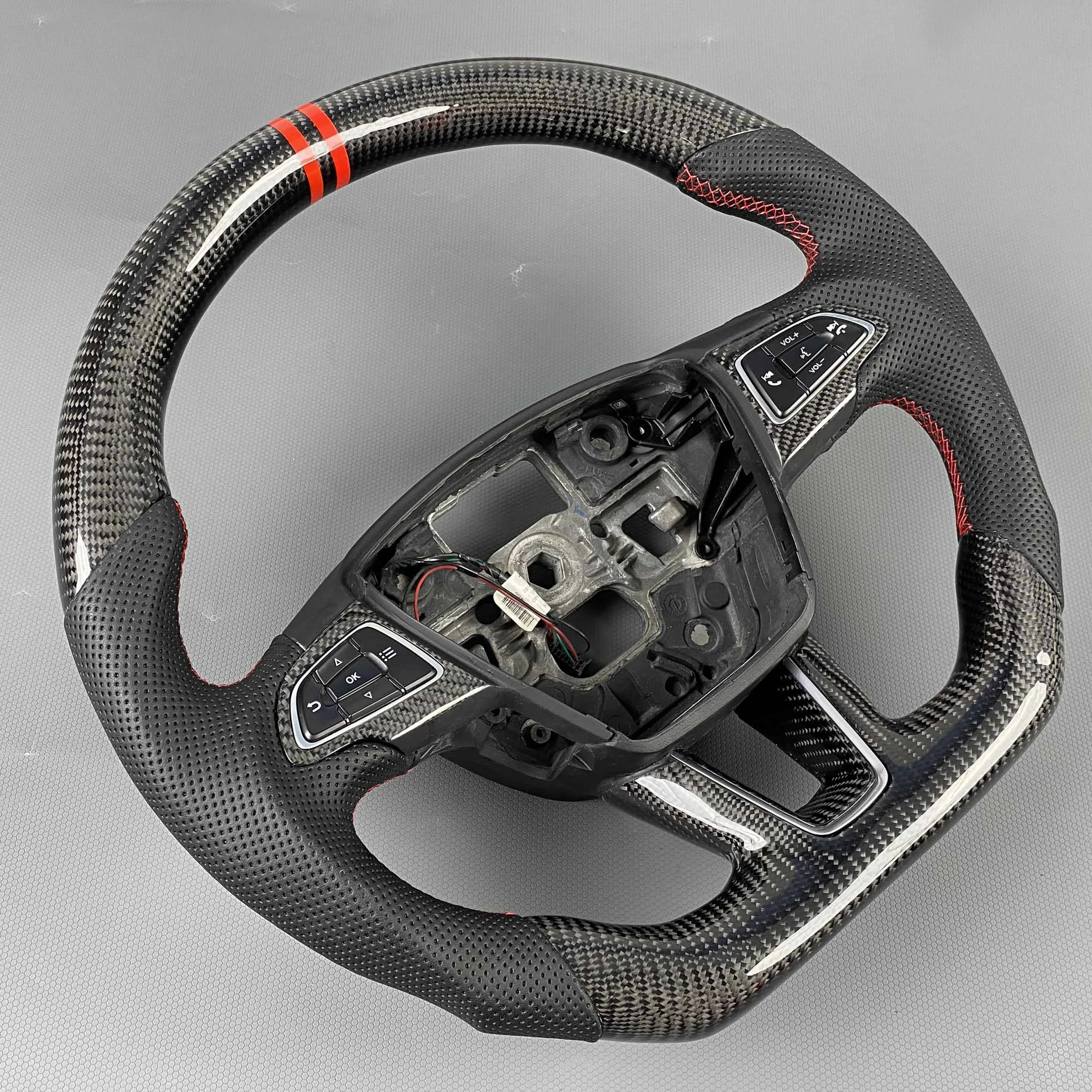 Customized For Ford 2011, 2012, 2013, 2014, 2015, 2016, 2017 Focus MK3 RS ST 2011-2017 Carbon Fiber Steering Wheel