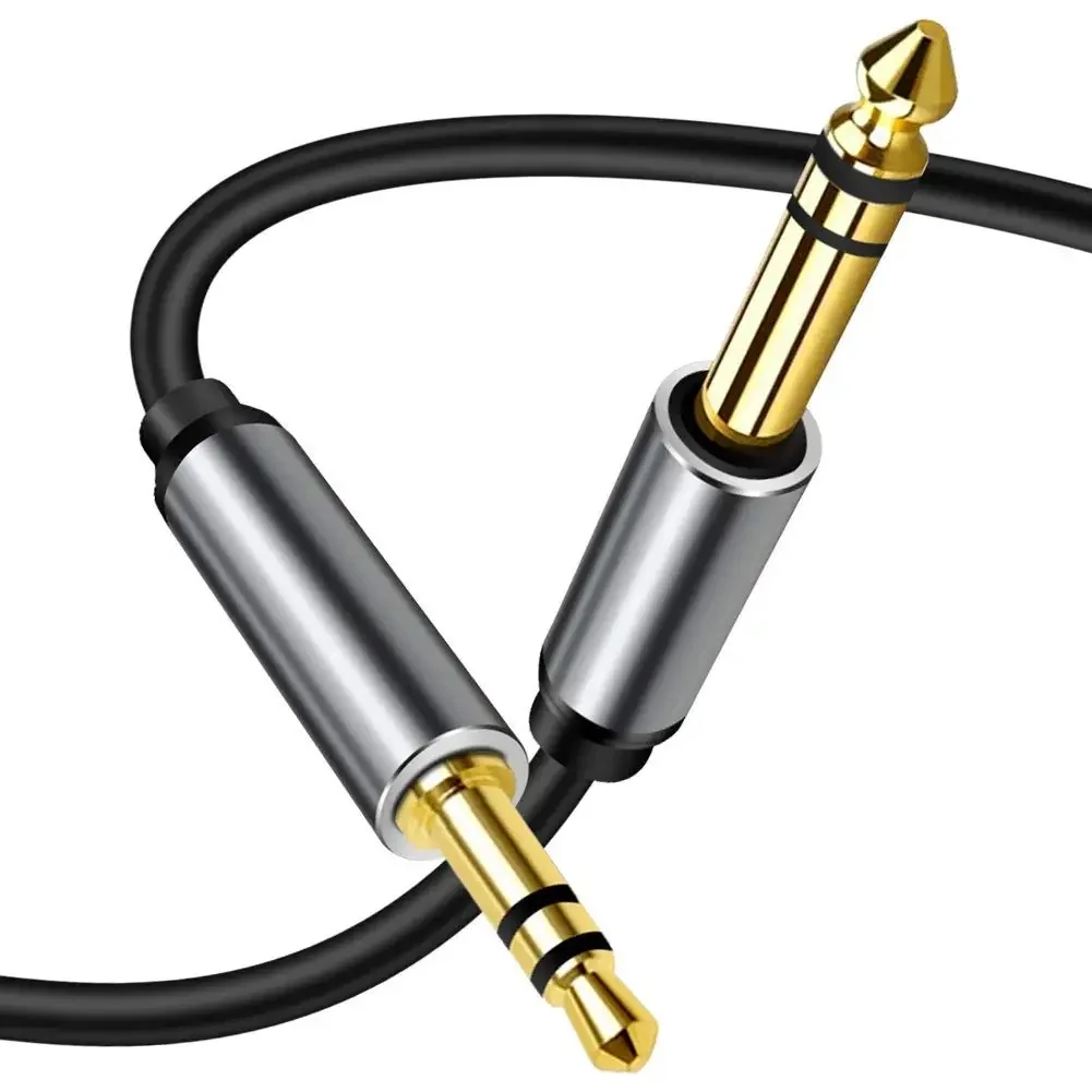 Câble stéréo m-x, jack audio pour ordinateur portable, amplificateur JEmall, haut-parleur, cinéma maison, 3.5mm à 6.35mm, 1/4, 6.5 à 3.5, 1/8 TRS