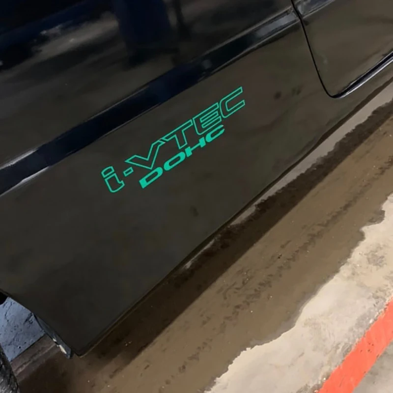 I-VTEC Dohc Emblem Logo Vinyl Abziehbilder, Auto Seitentür Dekor Vinyl wasserdichte Rennsport Aufkleber für honda civic