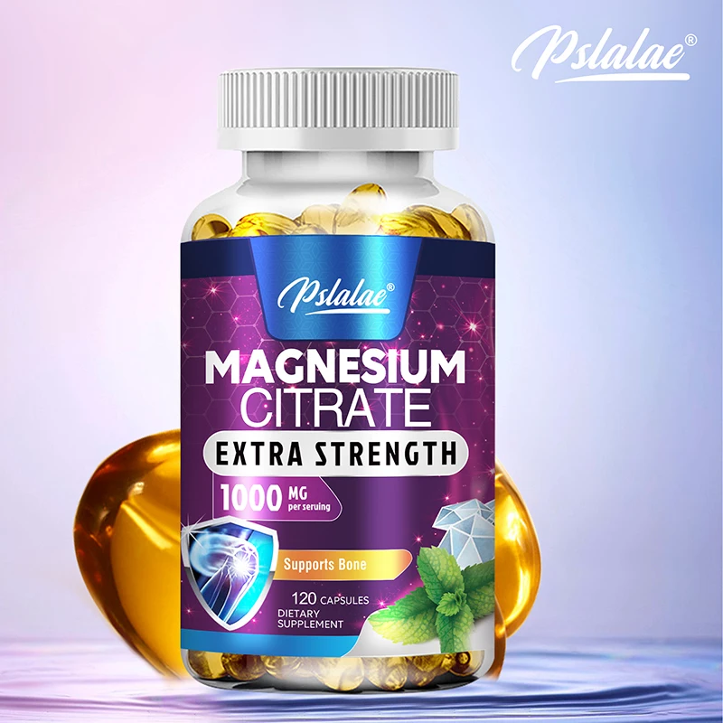 Magnesium citrat 1000mg-maximale Absorption für Muskel-, Nerven-, Knochen-und Herz gesundheit-Kapseln