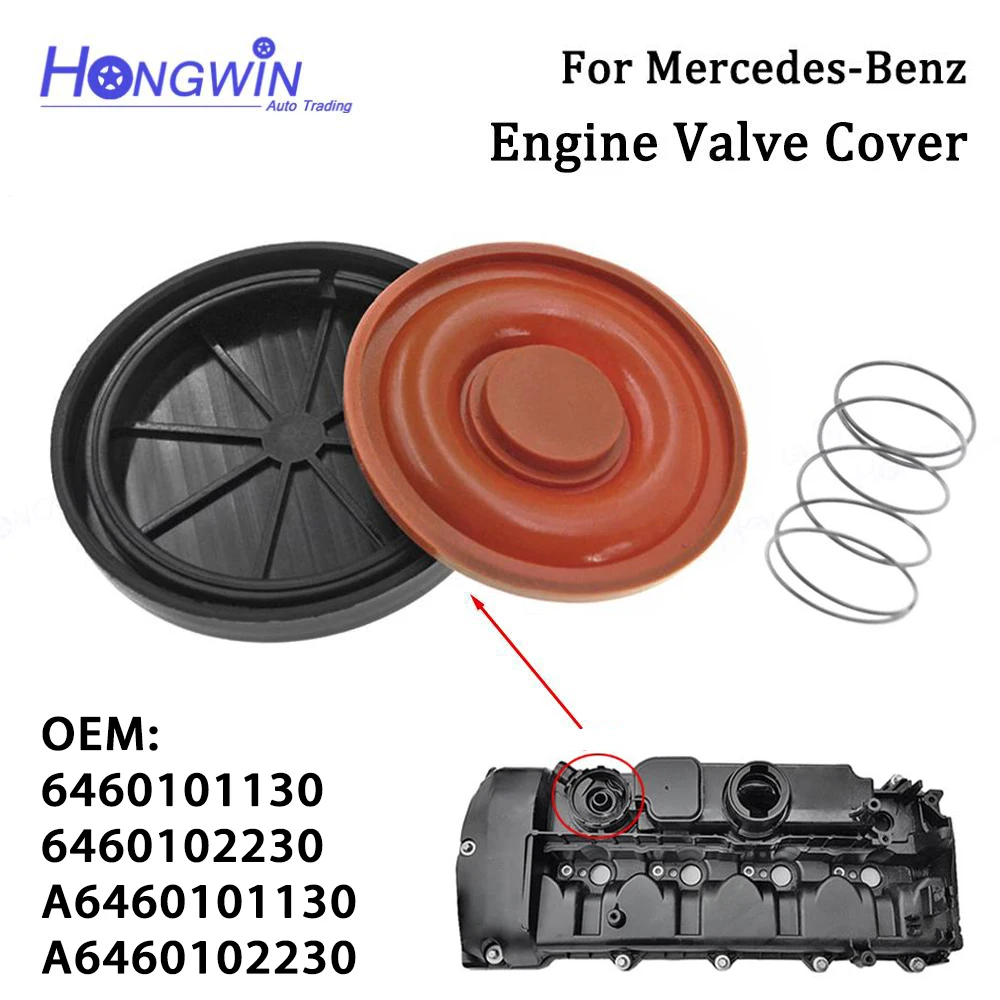 New PCV Valve Cover Repair Kit Cap With Membrane For Mercedes-Benz E-Class W211 W204 C220 E220 CDi 02-09 A6460102230 6460102230