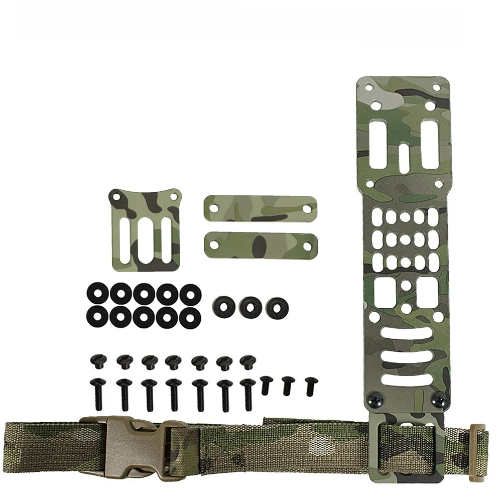 Metalowy modułowy adapter kabury pistoletowej kompatybilny z platformą QLS kabura opaska na nogę polowanie Airsoft Quick Pull Draw — 2