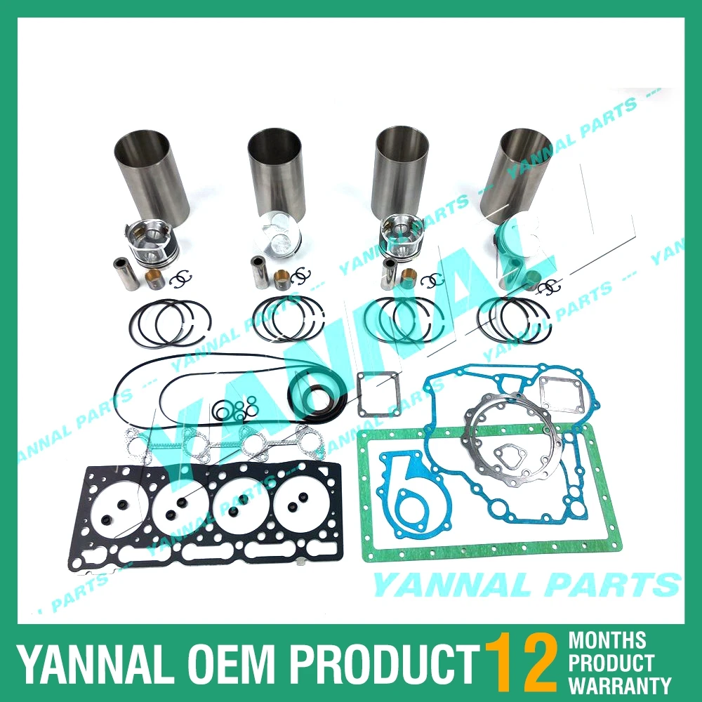 V1505 V1505-E FULL ENGINE OVERHAUL KIT FOR KUBOTA B3200HSD B3300S TRACTOR