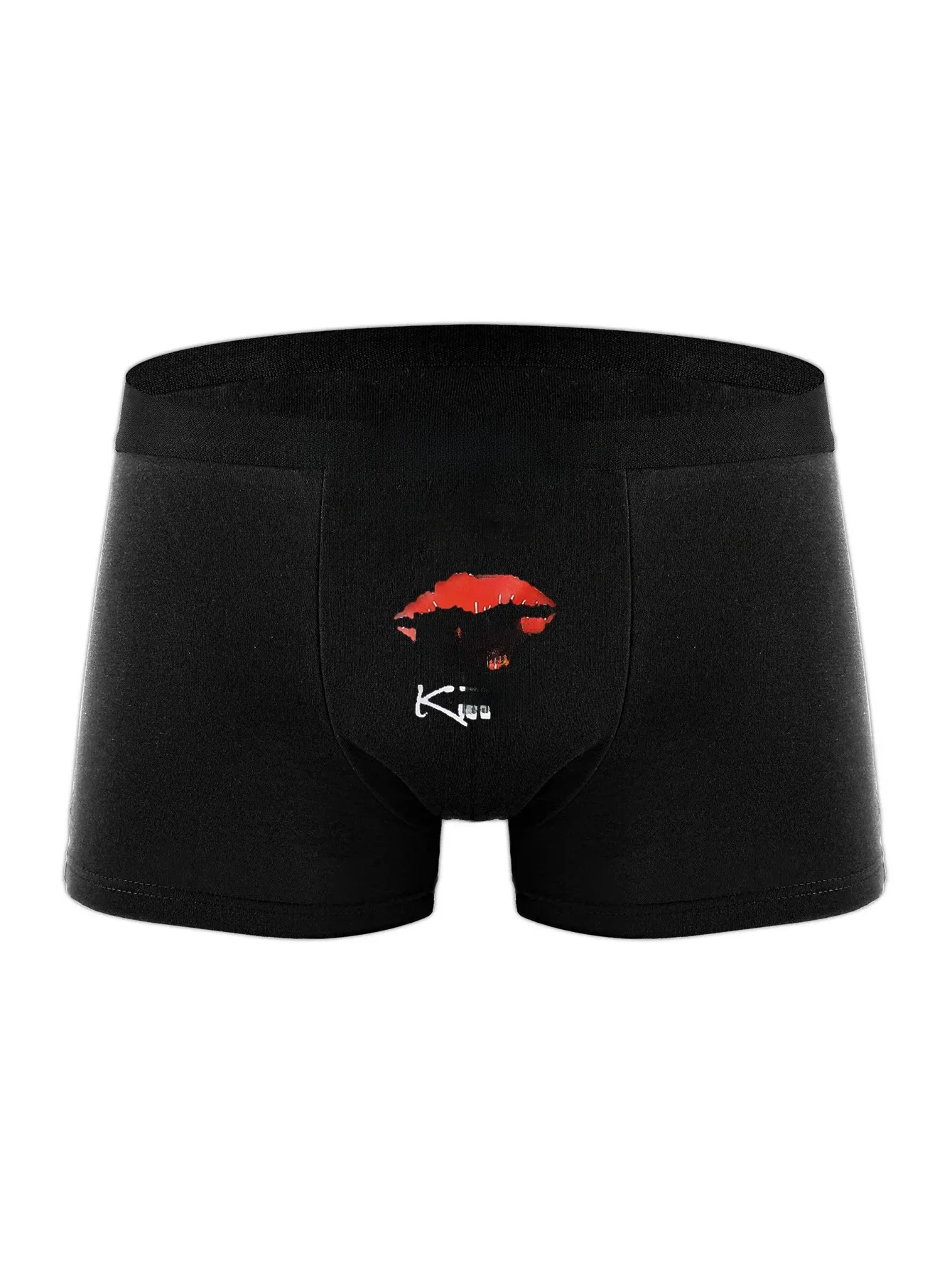 Männer Lustige Brief Drucken Höschen Boxer Briefs Kiss Me Atmungsaktive Unterhose Boxershorts M L XL