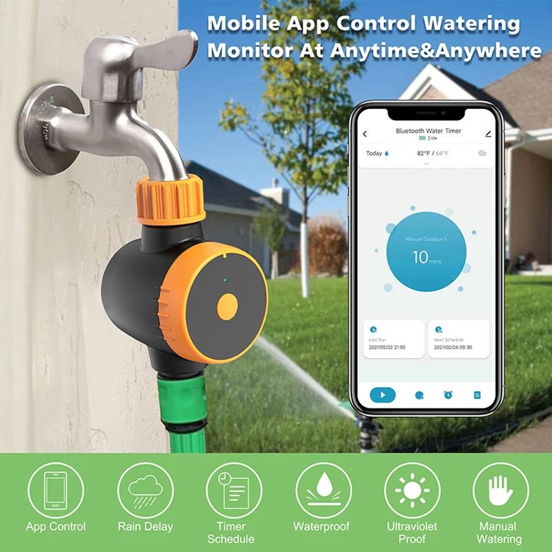 Tuya Smart Hose Faucet Watering Timer, with Wi-Fi Hub, Compatible with Alexa, Smart Life