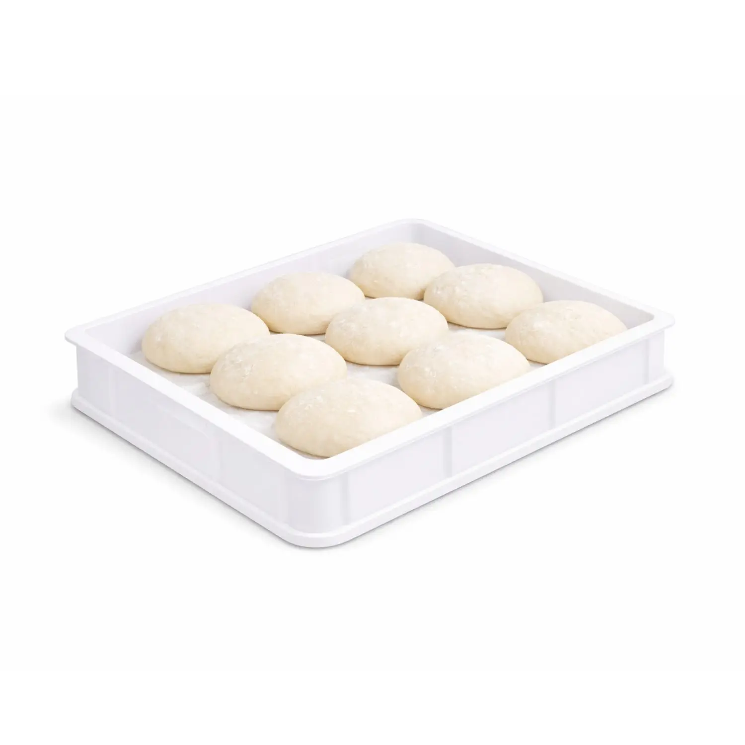 1 Cassetta Pizza per Impasto Pizza 10 Litri - Mis. 30x40x10 cm - Cassetti Contenitore Impasto panetti Pizza: SENZA COPERCHIO