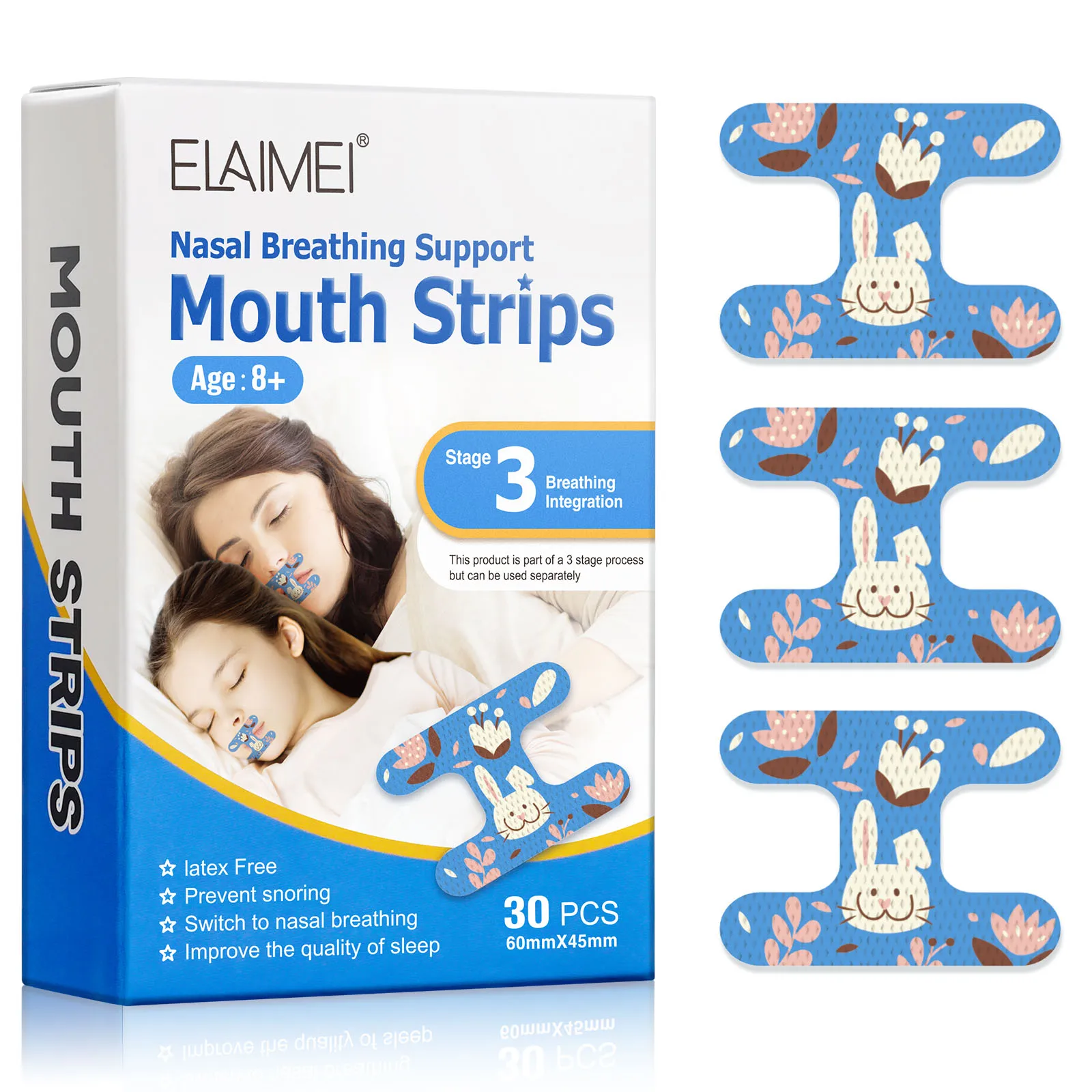 Nasal Breathing Sleep Strips Promote Nose Breathing Relieves Dryness of Mouth and Throat Correct Children Sleep Breathing Habits