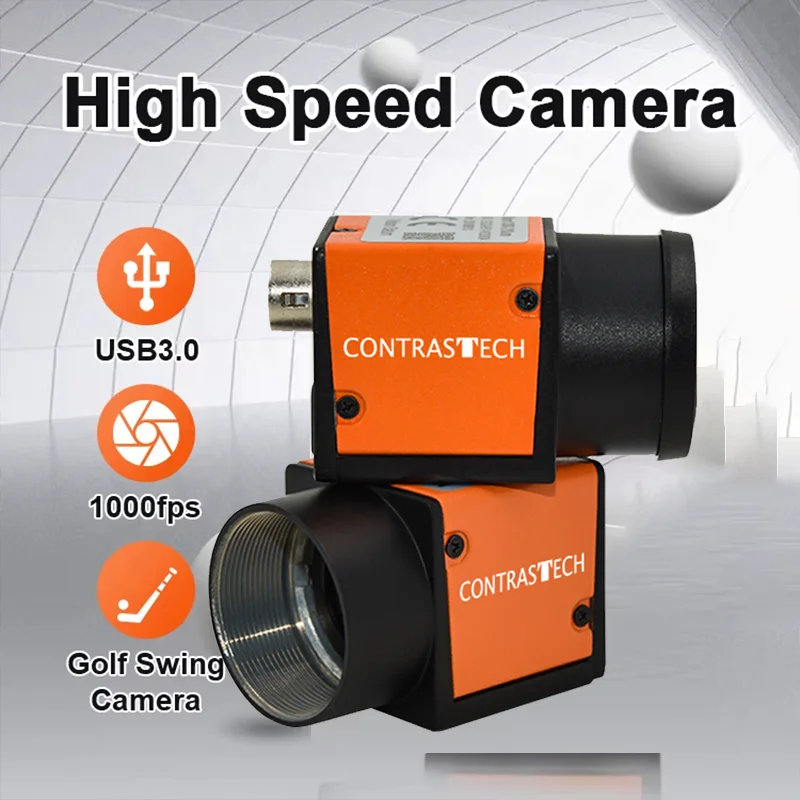 

Высокоскоростная промышленная камера GigE с глобальным затвором 1000 кадров в секунду, 2-мегапиксельная цифровая камера видения для спортивного анализа, осмотр гольфа в гольфе