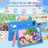 Tablette pour enfants KINGRID K10 10'' Android 15 4 Go de RAM + 8 Go extensibles 64 Go de ROM WiFi 5G Widevine L1 5000 mAh Tablette PC Android Contrôle parental 3