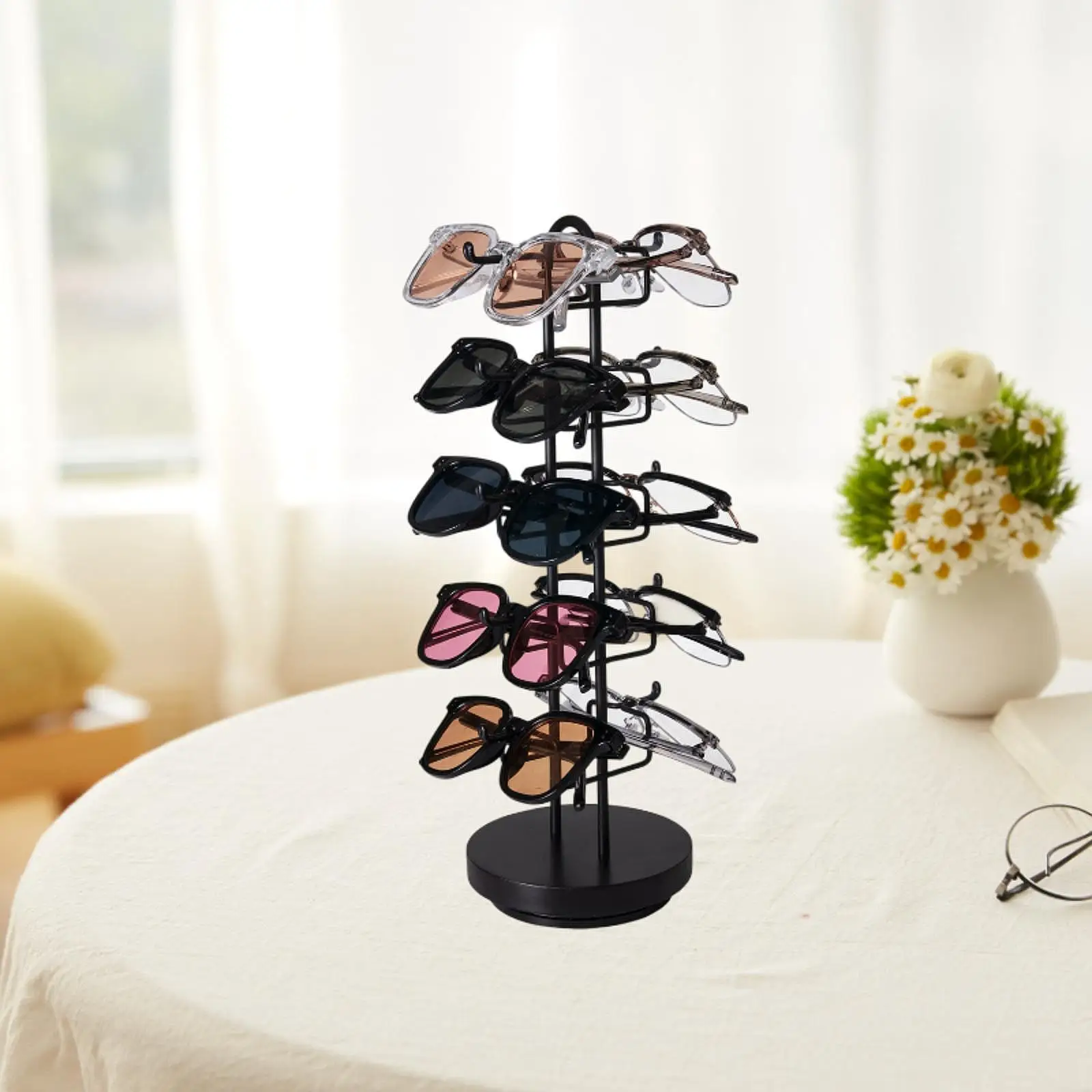 

5 Tier Sunglasses Organizer Ornament Sunglasses Holder Stand Storage Organizer Office Jewelry Eyewear Display Glasses Holder