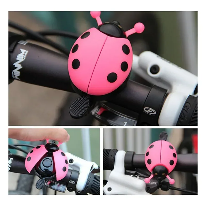 AliExpress 1PC Bicycle Small Bell Cartoon Beetle Ladybug Cycling Bells For Lovely Kids Girls Bike Ride Mini