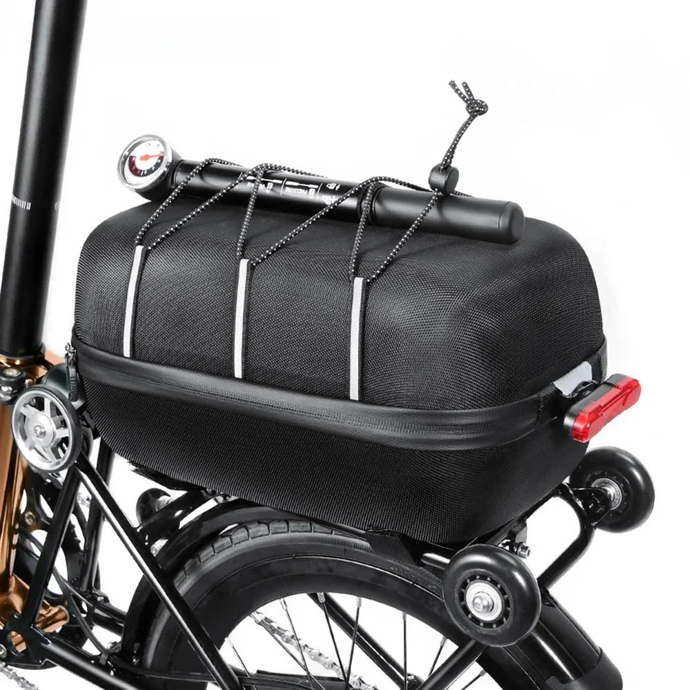 AliExpress NEWBOLER Brompton Rear Seat Bag 10L Large Capacity Waterproof Bicycle Bag Bicycle Luggage Suitable for Brompton Folding Bicycles