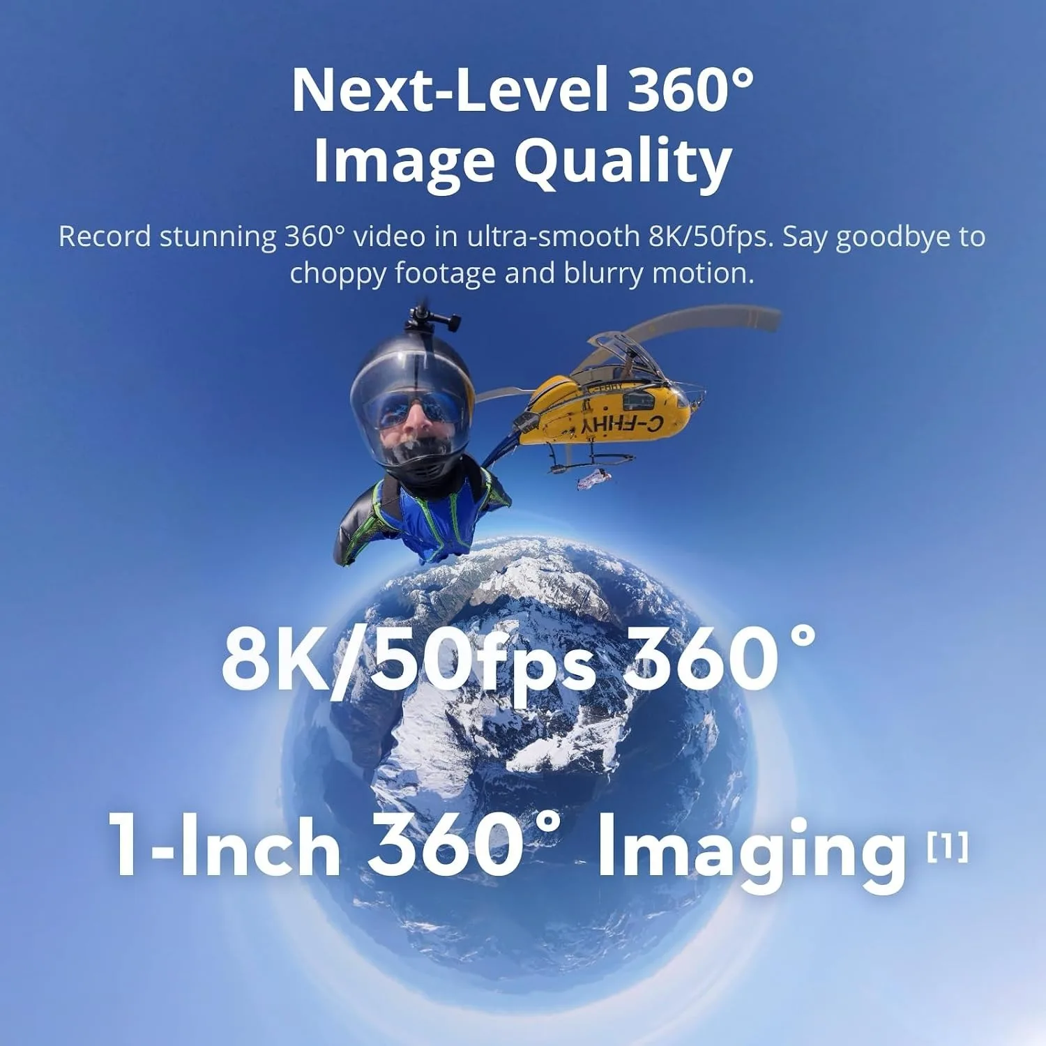 DJI Osmo 360 Camera Adventure Combo, Waterproof 360° Action Camera with 1-Inch 360° Imaging, Extended Battery Life with 3 Batteries, Native 8K 360° Video, 105GB Built-in Storage