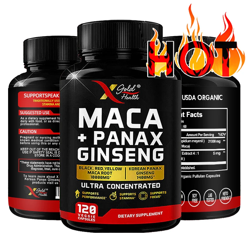 Extra Potency & High Purity - Supplemental Ginseng Capsules for Men & Women To Increase Energy, Mood, Endurance & Performance