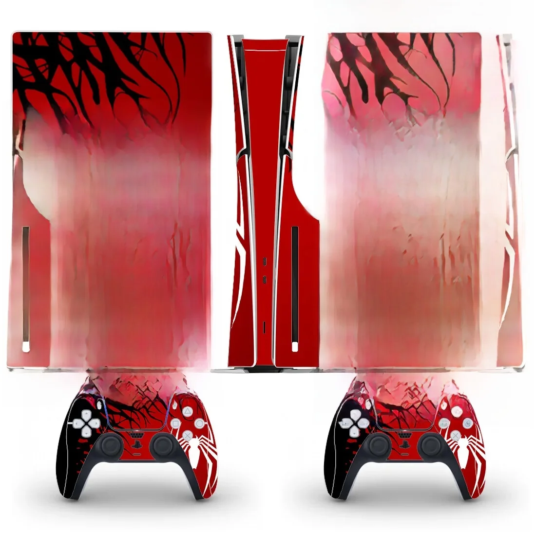 Autocollant de peau de disque mince PS5, conception d'araignée, couverture de décalcomanie pour la console et 2 thorac, vinyle mince, nouveau