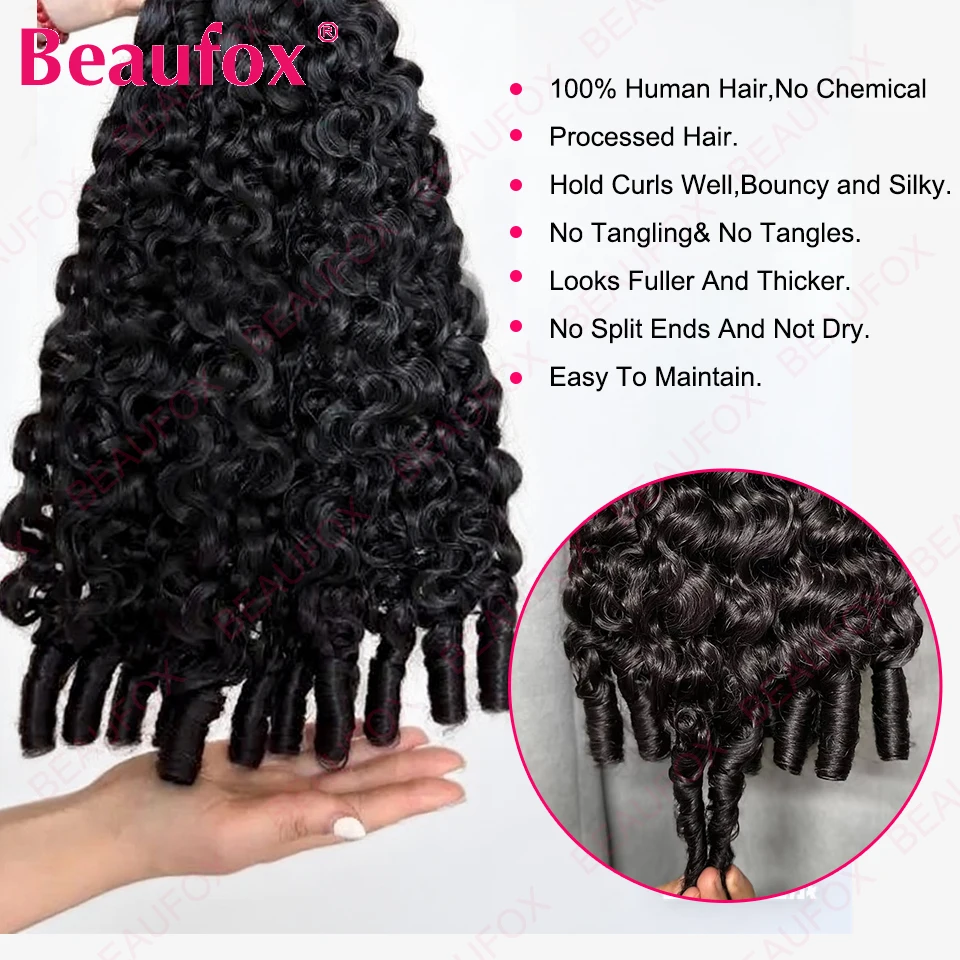 Beaufox Burmese Curly Hair Bundles 5