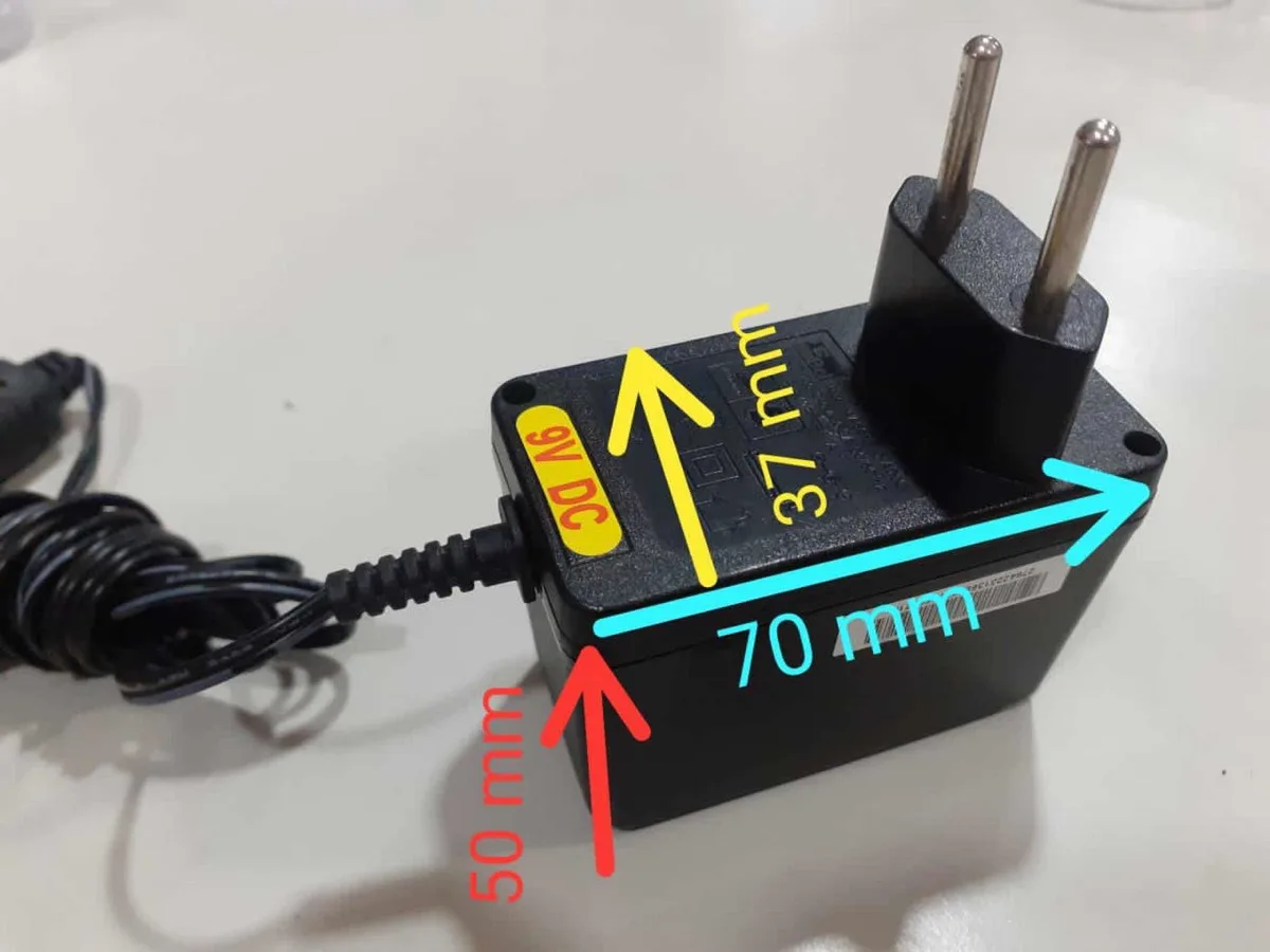 Carregador Fonte de alimentação 9v 1a universal  AC 110-240V, Fonte 9v 1a