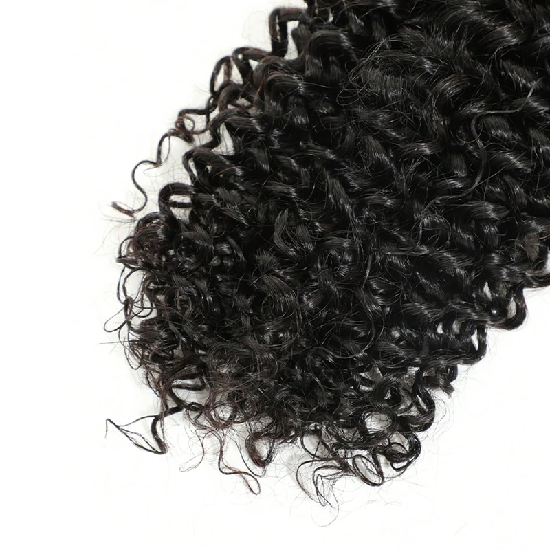 Kinky Curly Clip Ins Human Hair Extensions Natural Color 120g 8Pcs/Set 100% Human Hair Clip Extensions Full Head for Women