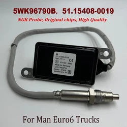 Sensor de oxigênio de nitrogênio Nox para carro Sonda NGK, Man Truck Chip de alta qualidade, 24V, 5WK96790B, 51154080019, 51154080019