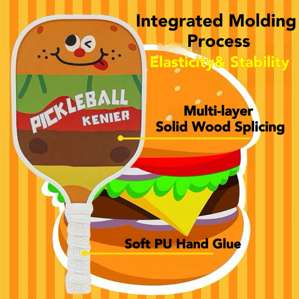 ขายส่งพิมพ์ Pickleball Paddle 2 ไม้ 4 ลูก 1 กระเป๋า Poplar Pickleball Paddle ชุดสําหรับผู้ใหญ่และวัยรุ่น