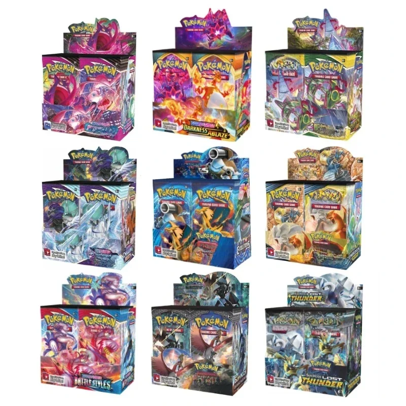 Carte Pokemon TCG: 324 pièces évolutions Violet écarlate étoiles brillantes Booster boîte cartes Pokemon 36 Pack boîte cartes à collectionner jouets