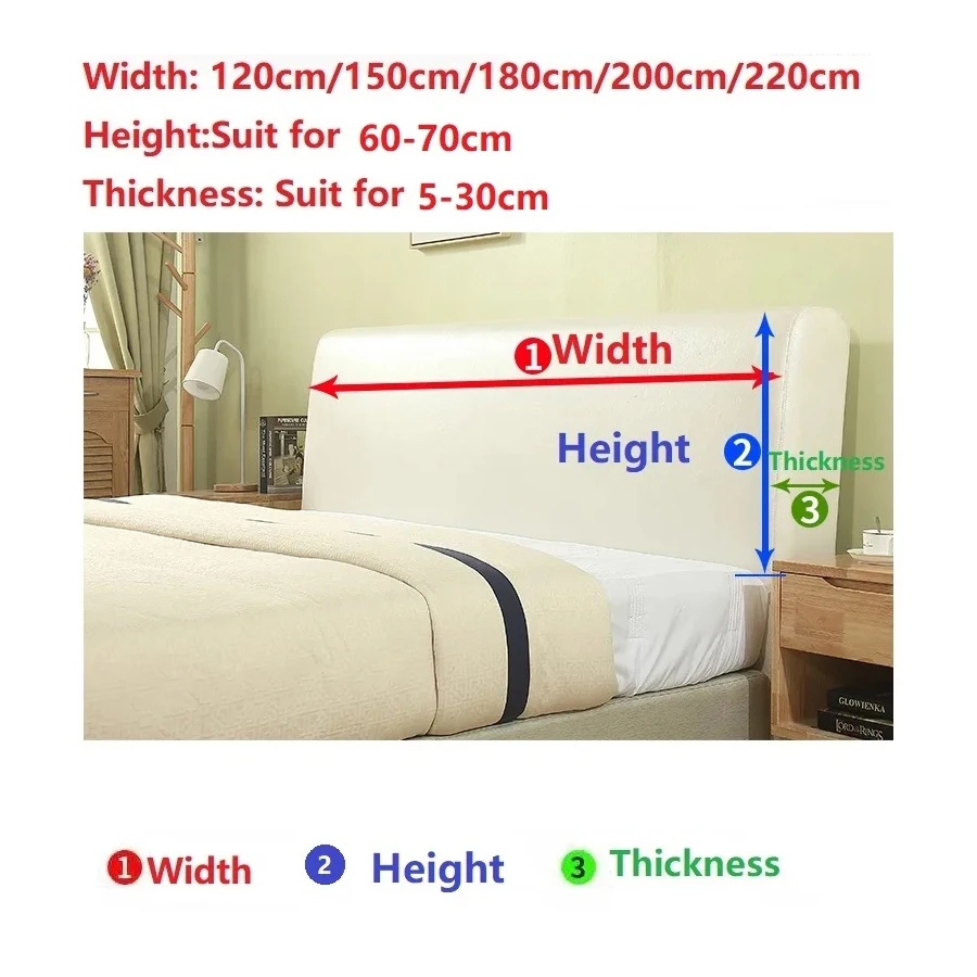 Autumn and winter new simple wind super soft padded bed head cover all inclusive universal soft package backrest cover cover dus - view 2