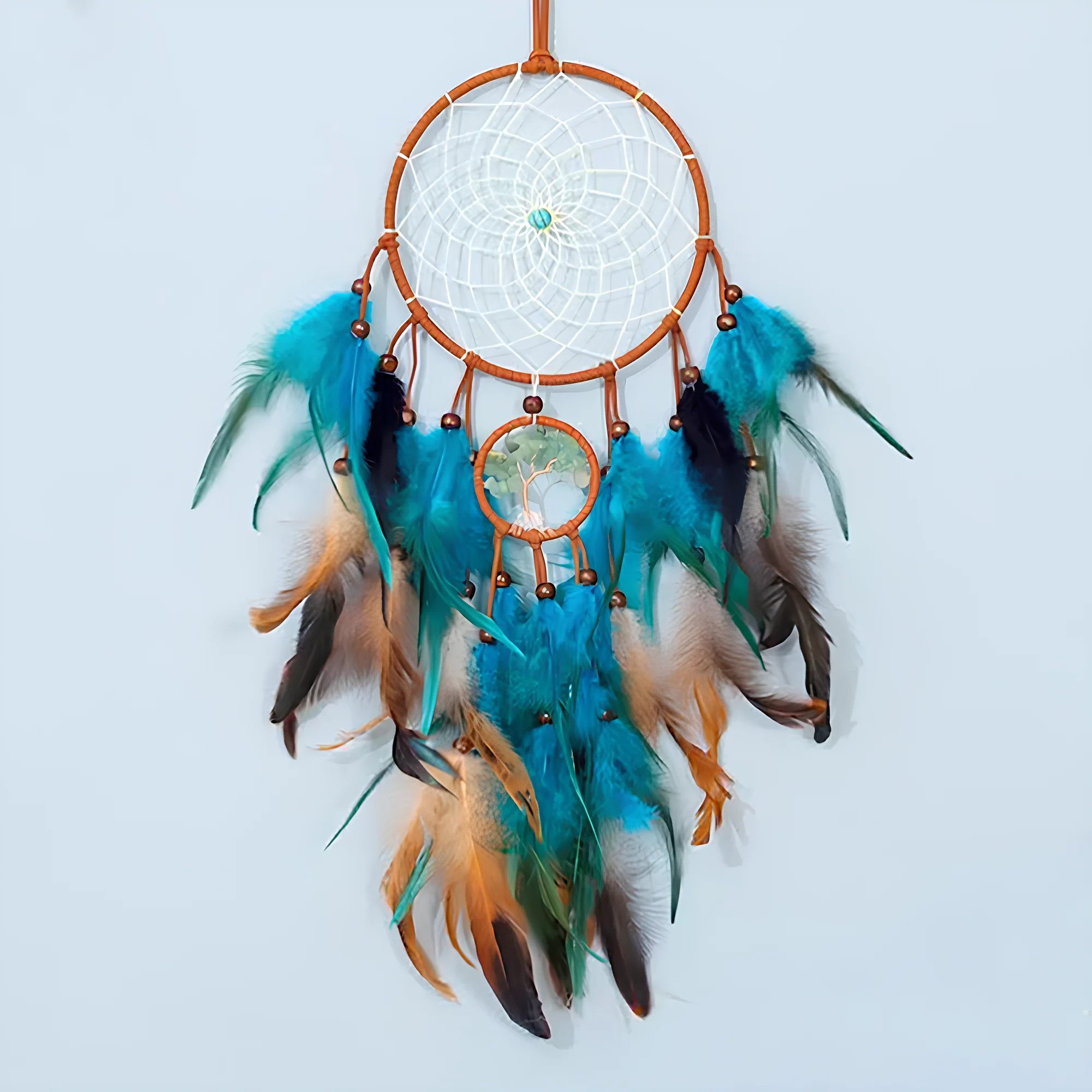 1Pc Blue-Green Tree…