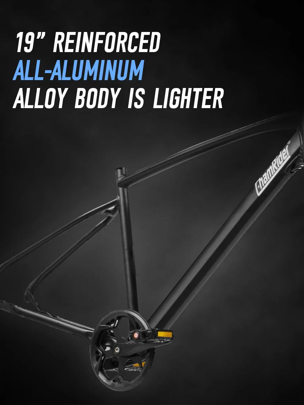 ChamRider DM427 E-bike Long Range Lightweight Stylish Commuter Delivery E-MTB for European Teens Riders Electric Bike